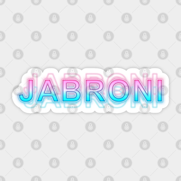 Jabroni Sticker by Sanzida Design